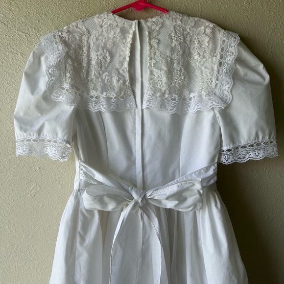 Vintage Gunne Sax Jessica McClintock Size 7 Lace Dress - Picture 7 of 9
